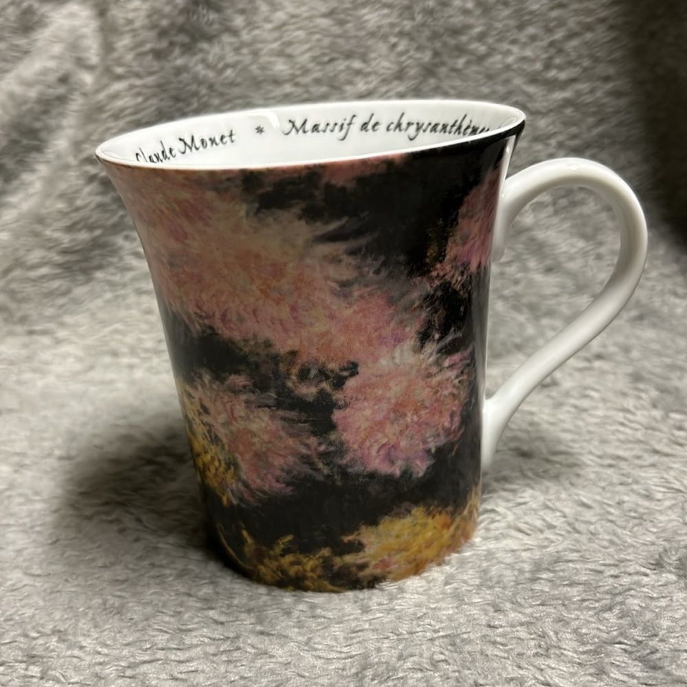 Pier 1 CLAUDE MONET “Massif de Chrysanthemes” Chrysanthemums Mug